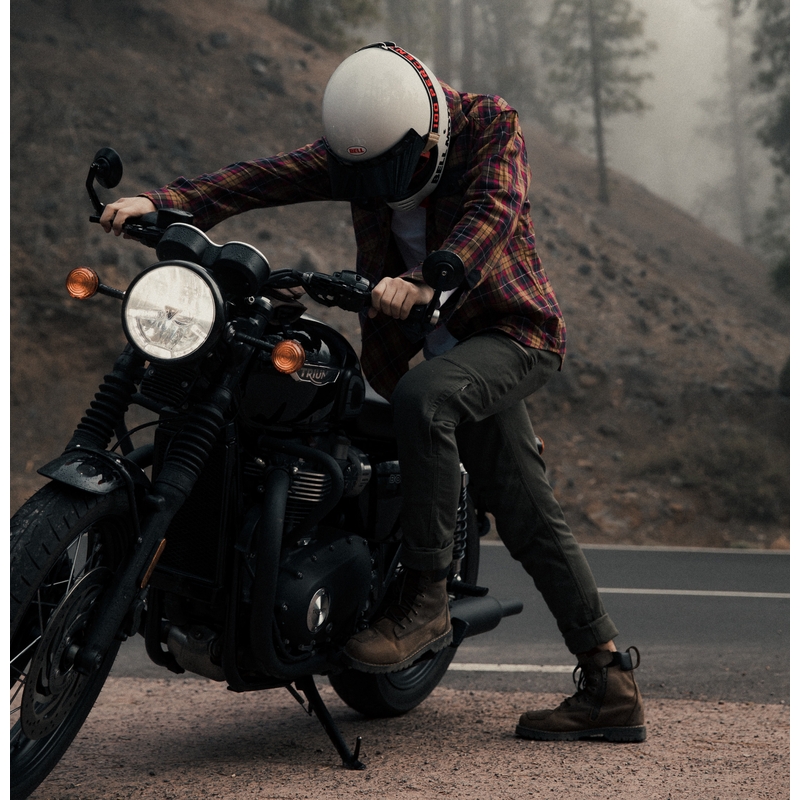BROGER Alaska II Motorradjeans olivgrün Ausverkauf