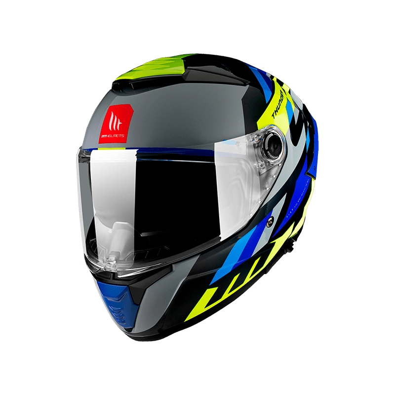 MT FF118SV Thunder 4 SV ERGO E17 grau-blau-grüner Integral-Motorradhelm