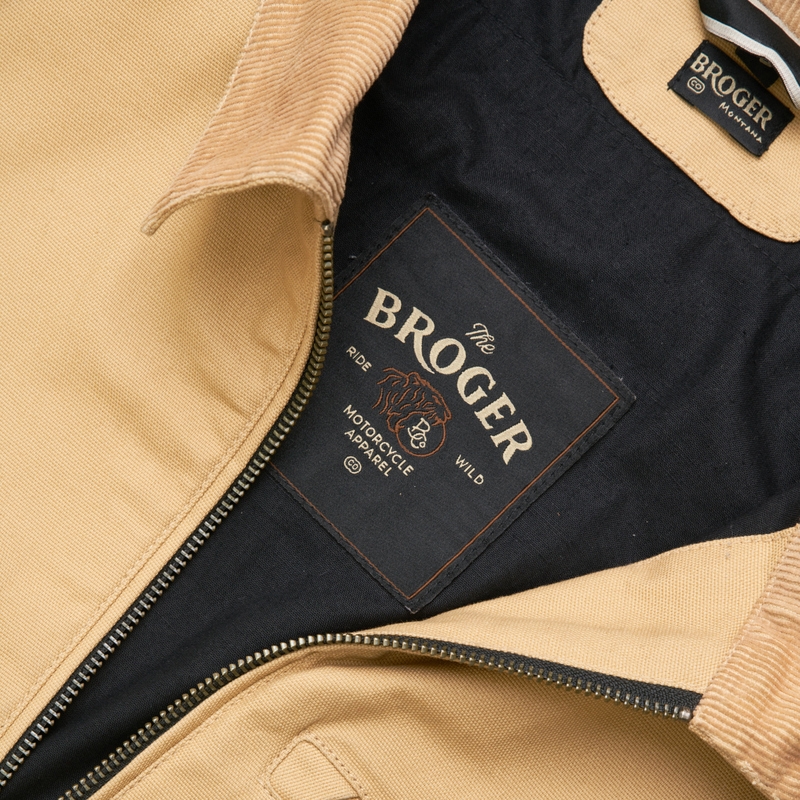BROGER Montana hellbraune Motorradjacke Ausverkauf