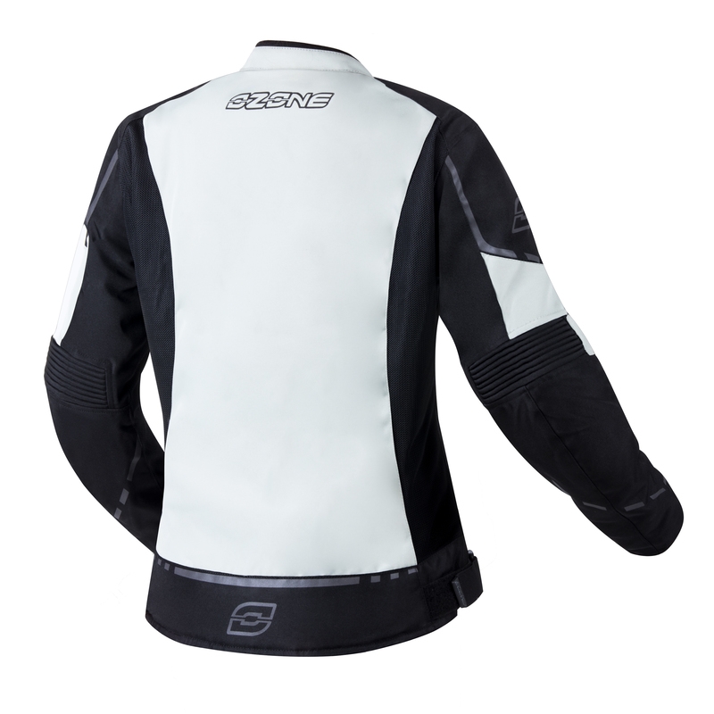 Women's Ozone Jet II Motorradjacke Grau und Schwarz Ausverkauf