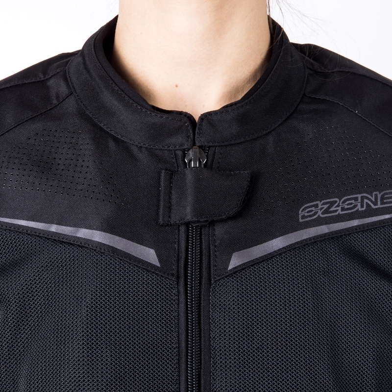 Ozone Jet II Schwarze Motorradjacke für Frauen Ausverkauf