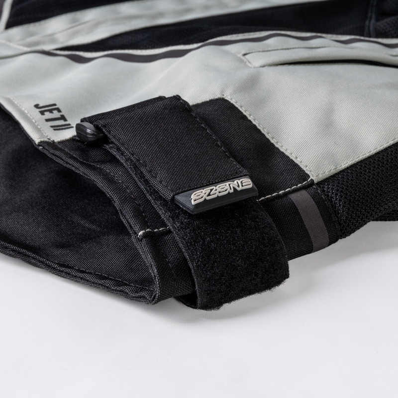 Moto-Jacke Ozone Jet II grau-schwarz Ausverkauf