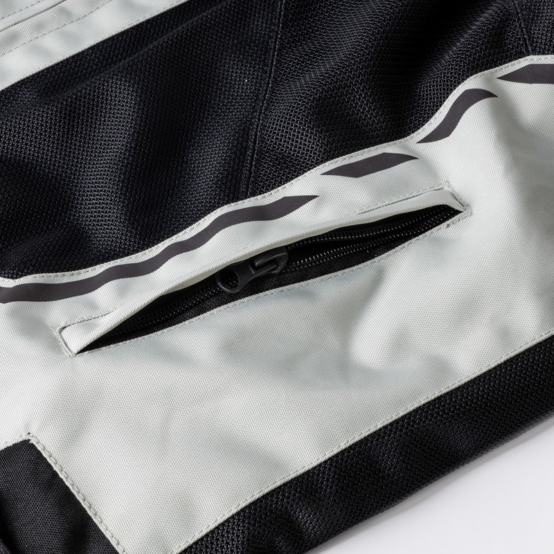 Moto-Jacke Ozone Jet II grau-schwarz Ausverkauf