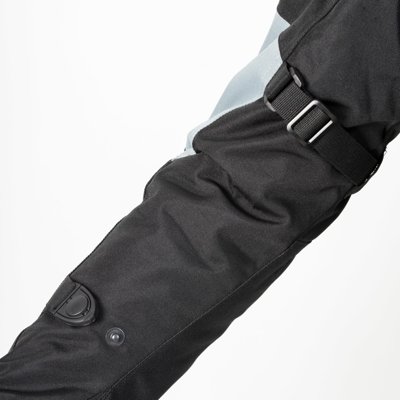 Ozone Traker schwarz und grau Motorrad Jacke Ausverkauf