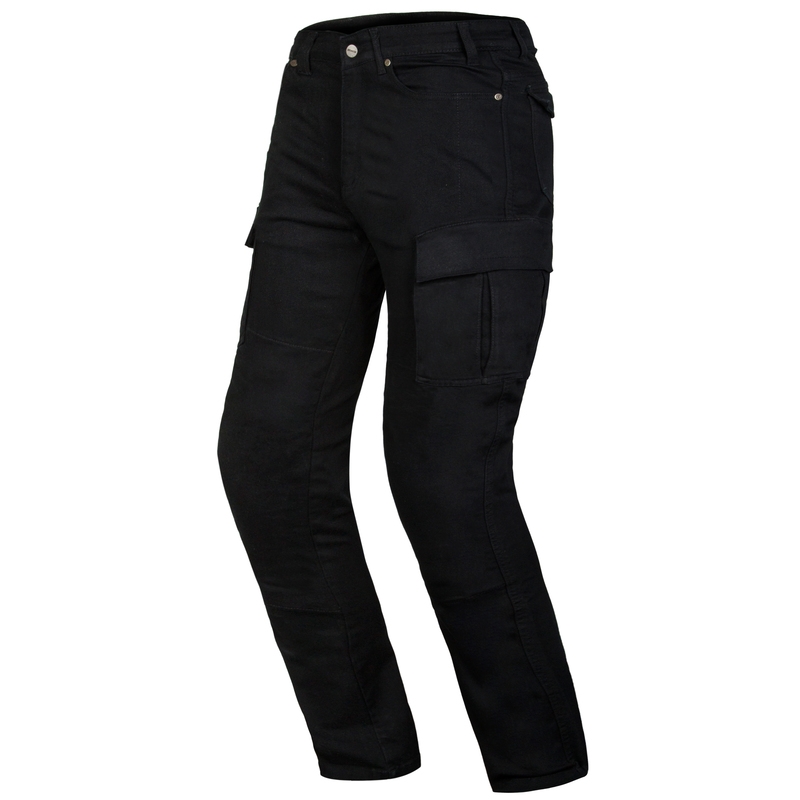 Ozone Shadow II Schwarze Motorradjeans Ausverkauf
