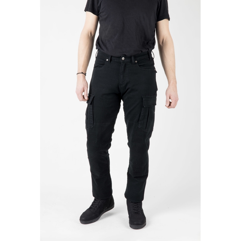 Ozone Shadow II Schwarze Motorradjeans Ausverkauf
