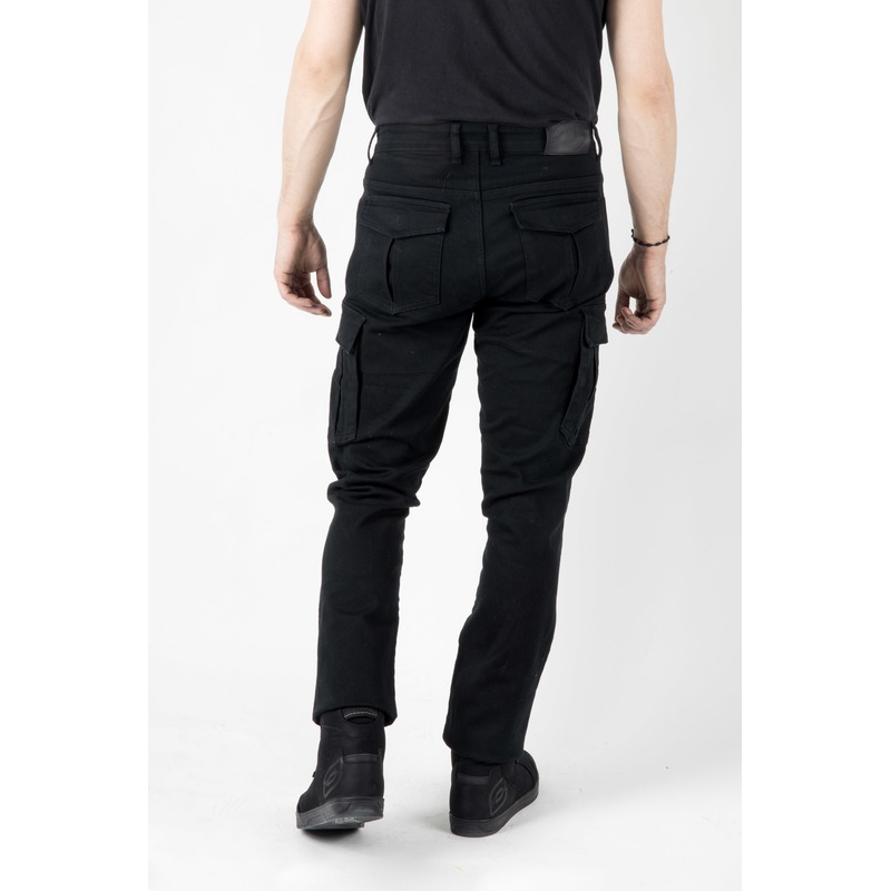 Ozone Shadow II Schwarze Motorradjeans Ausverkauf