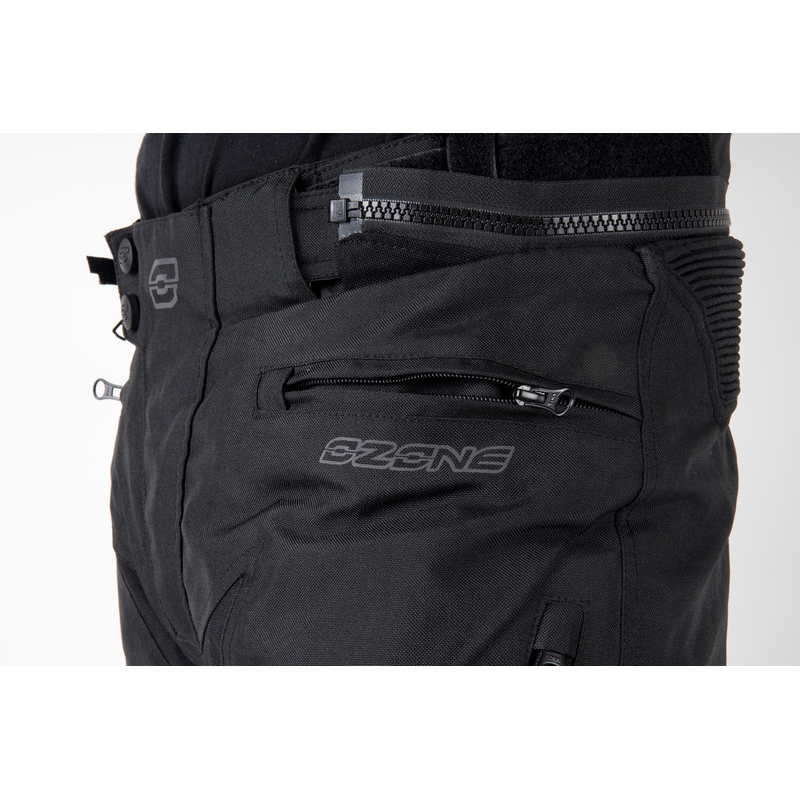 Ozone Vulcan verkürzte Motorradhosen Schwarz