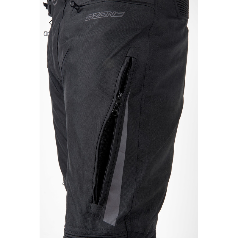 Ozone Vulcan Erweiterte Motorradhosen Schwarz