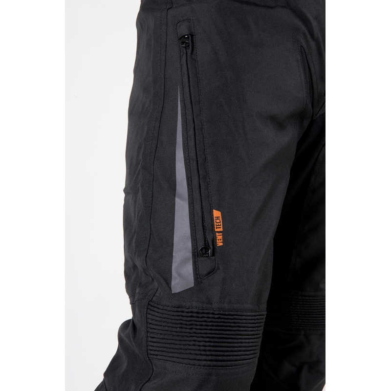 Ozone Vulcan Erweiterte Motorradhosen Schwarz