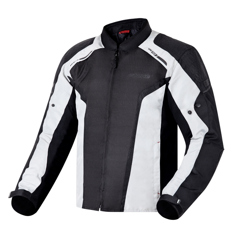 Ozone Edge II schwarz-graue Motorradjacke