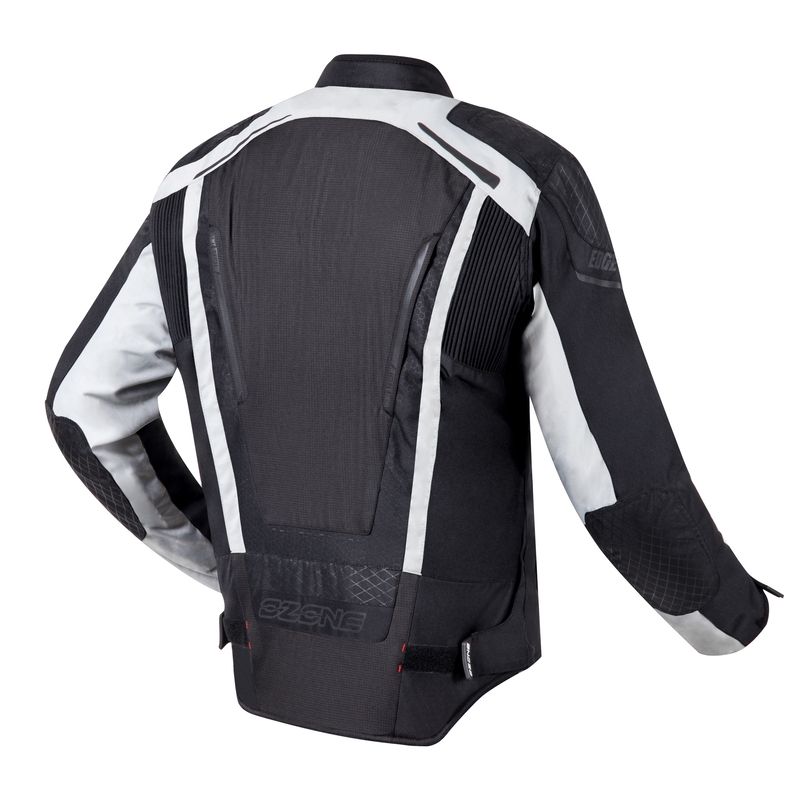 Ozone Edge II schwarz-graue Motorradjacke
