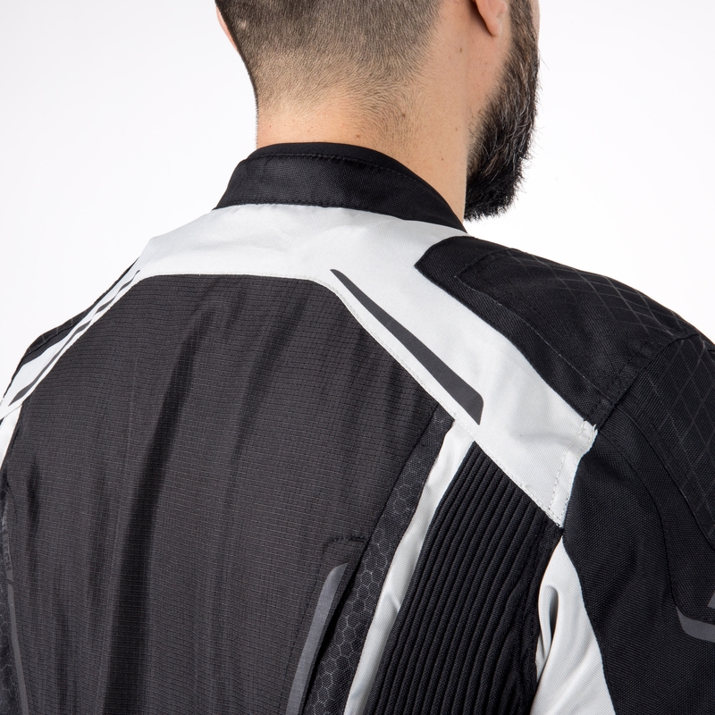 Ozone Edge II schwarz-graue Motorradjacke