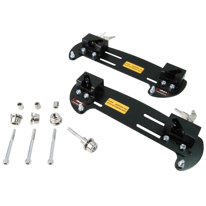 Seitliche Taschenhalter mit Tokart-Verschluss - 385 mm