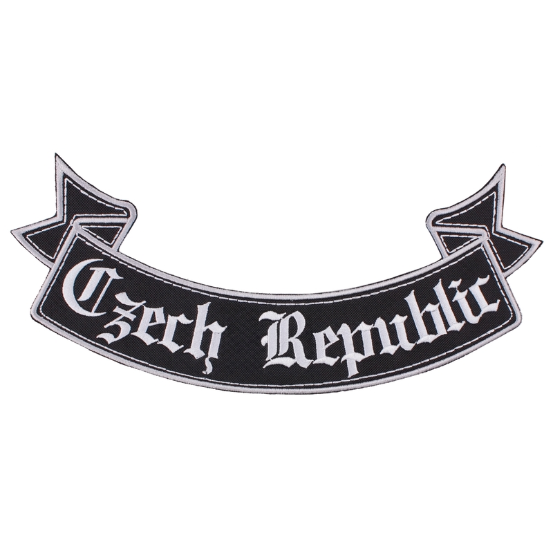 Aufnäher Tschechische Republik Bändchen unten