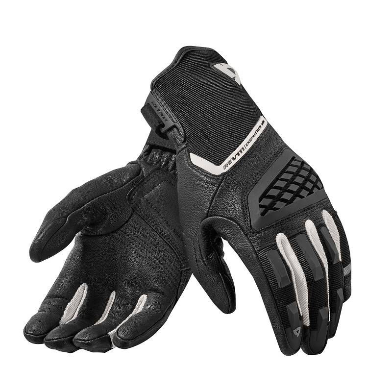 Frauen Revit Neutron 2 Schwarz und Weiß Moto Handschuhe Ausverkauf
