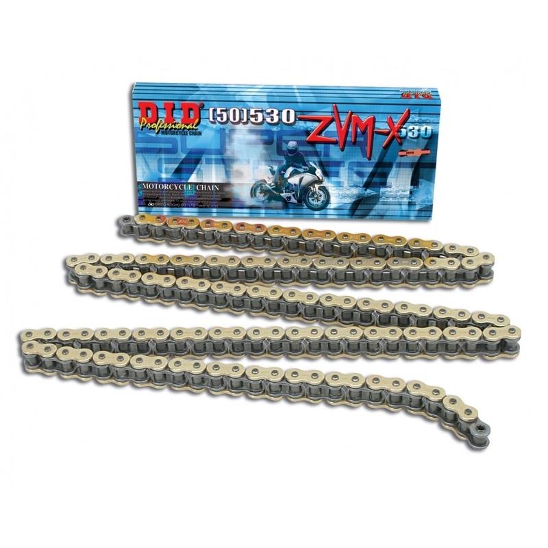 ZVM-X series X-Ring chain D.I.D Chain 530ZVM-X2 118 L golden/golden