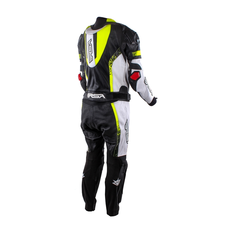Herren RSA Impola Schwarz-Weiß-Fluo Gelb Jumpsuit Ausverkauf