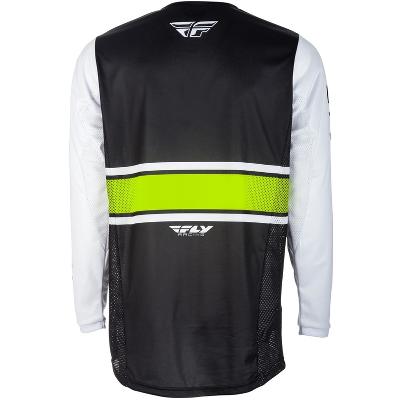 Motocross Trikot FLY Racing Kinetic ERA 2018 - USA weiß-schwarz