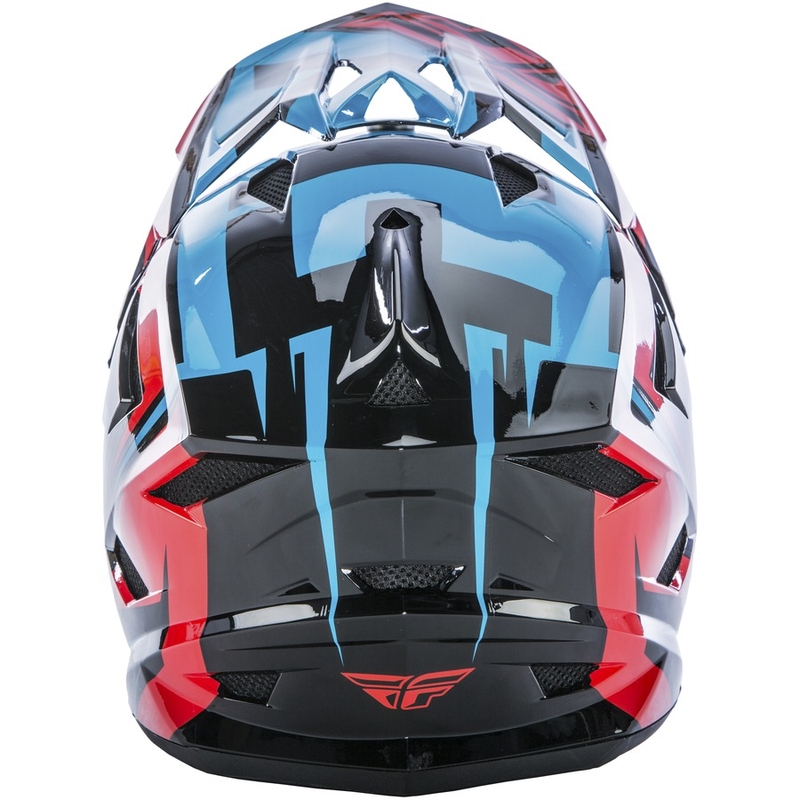 Motocross Helm FLY Racing DEFAULT - USA blau-rot