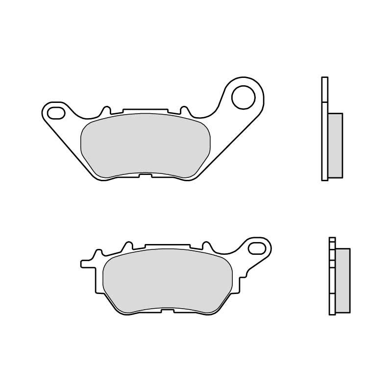 Bremsbeläge BREMBO CC ROAD für YAMAHA YP 125 X-MAX 2017-2026, YAMAHA CZD 300 X-Max 2017-2023