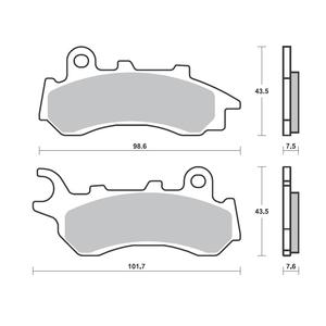 Bremsbeläge BREMBO 7118 CC SCOOTER