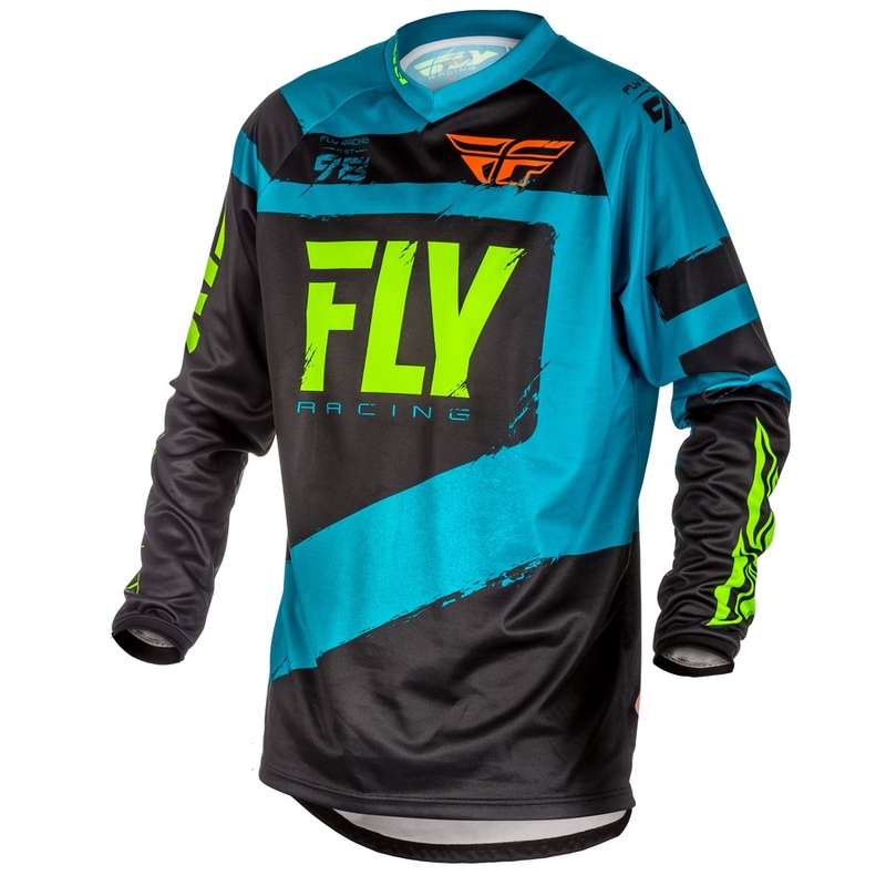 Motocross Trikot FLY Racing F-16 2018 - USA blau-schwarz