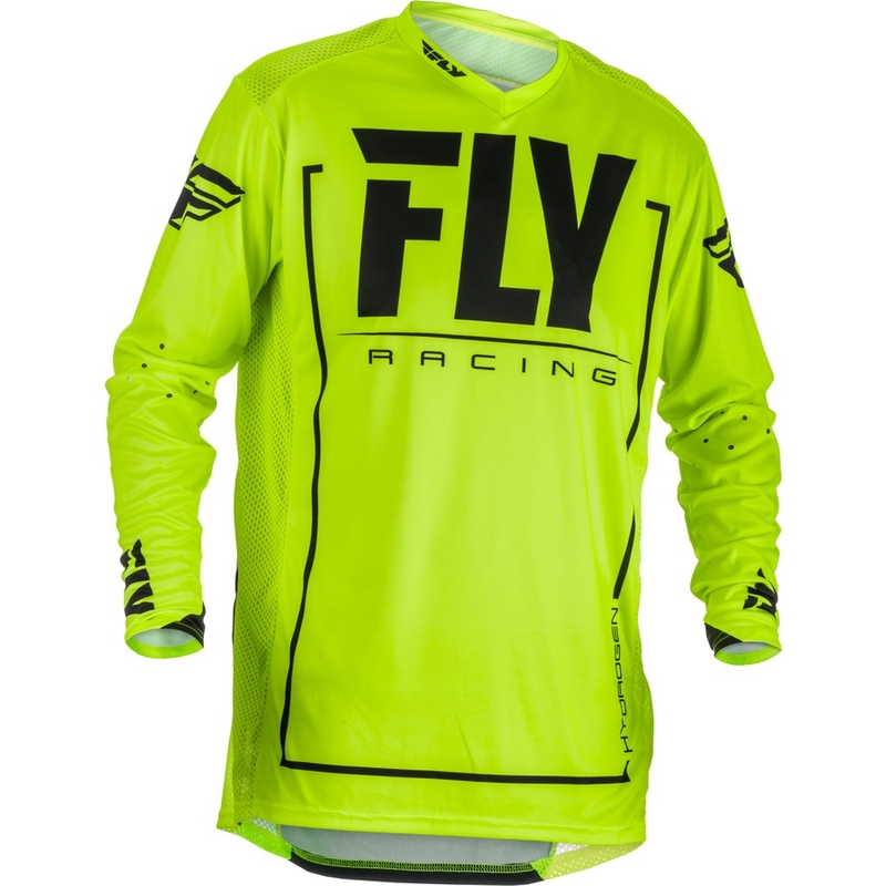 Motocross Trikot FLY Racing LITE 2018 - USA schwarz-fluo gelb