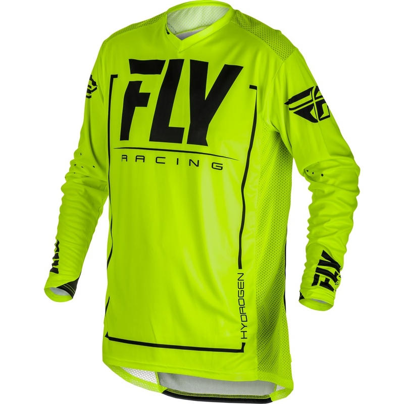 Motocross Trikot FLY Racing LITE 2018 - USA schwarz-fluo gelb