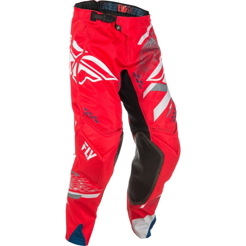 Motocross-Hose FLY Racing EVO 2018 - USA rot-grau-weiß