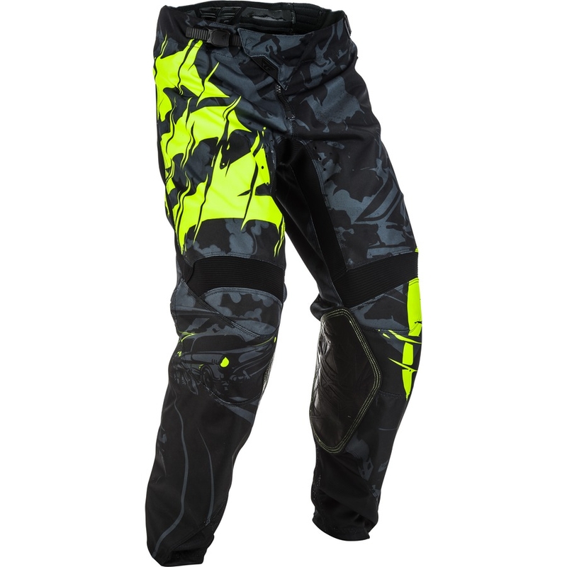 Motocross-Hose FLY Racing Kinetic OUTLAW 2018 - USA schwarz-fluo gelb