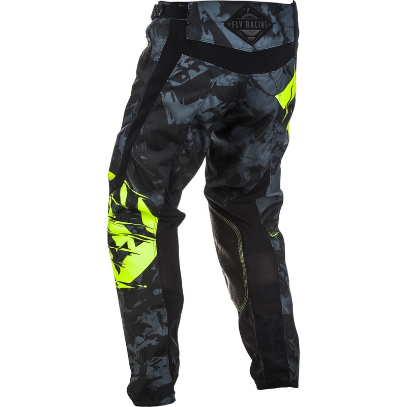 Motocross-Hose FLY Racing Kinetic OUTLAW 2018 - USA schwarz-fluo gelb