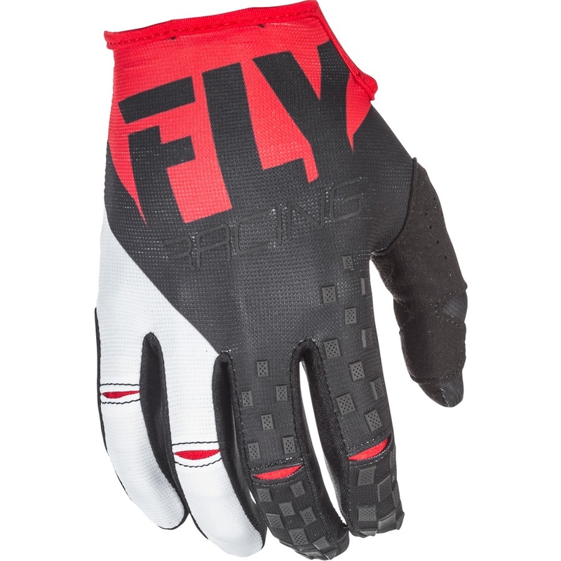 Motocross Handschuhe FLY Racing Kinetic 2018 - USA rot und schwarz