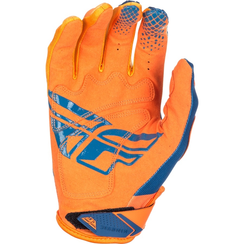 Motocross-Handschuhe FLY Racing Kinetic 2018 - USA orange-blau
