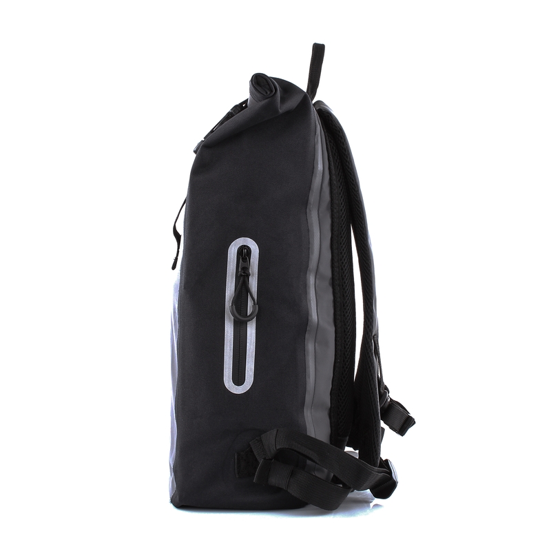 MotoZem wasserdichter Rucksack schwarz-grau