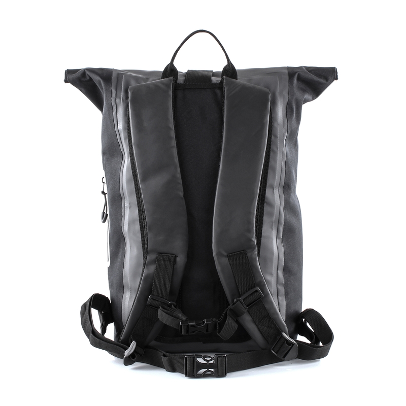 MotoZem wasserdichter Rucksack schwarz-grau