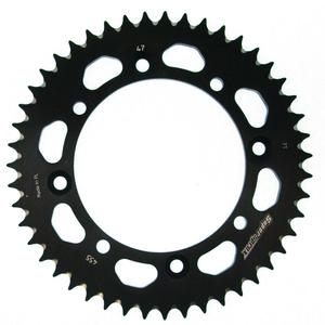 Kettenrad Aluminium SUPERSPROX RAL-455:47-BLK schwarz 47T, 420