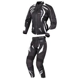Schwarz-weißer Motorrad-Overall von RSA Queen für Frauen Ausverkauf