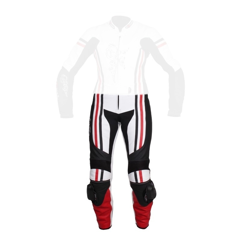 Damen Tschul 554 weiß-schwarz-rot Hose Ausverkauf