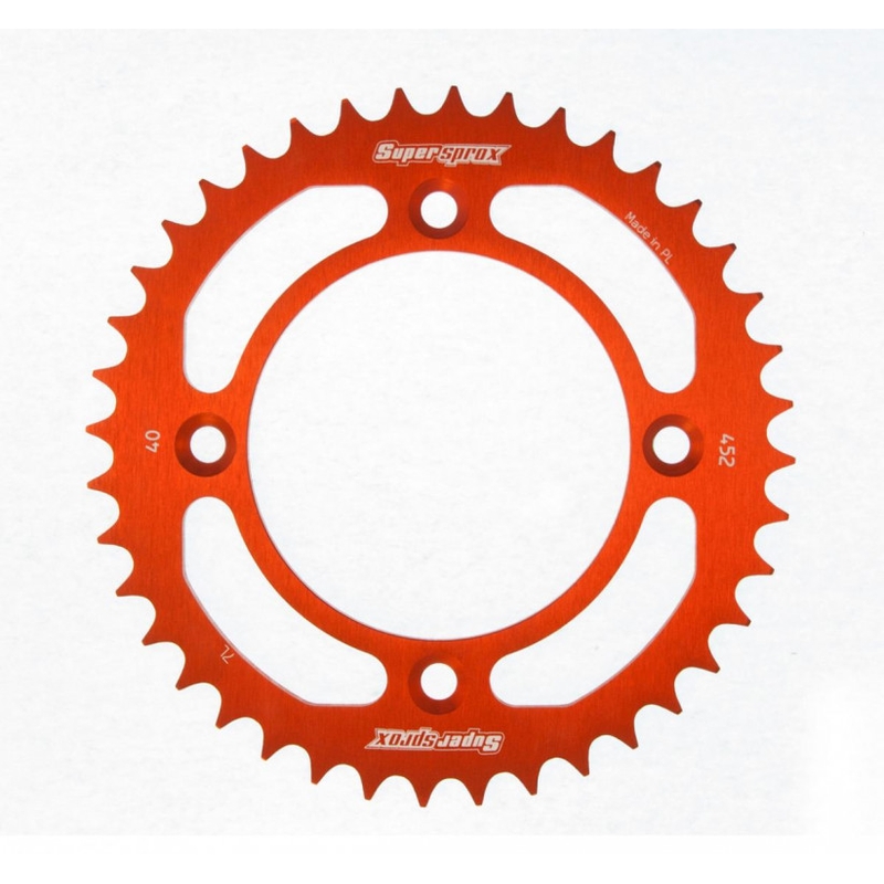 Aluminium-Ketten Rad SUPERSPROX orange 40T, 415