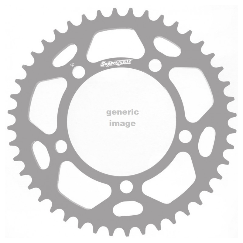 Aluminium-Ketten Rad SUPERSPROX schwarz 49T, 520