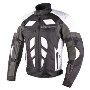 RSA Greby schwarz und weiß Motorradjacke Ausverkauf