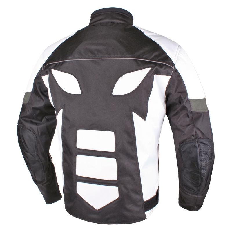 RSA Greby schwarz und weiß Motorradjacke Ausverkauf