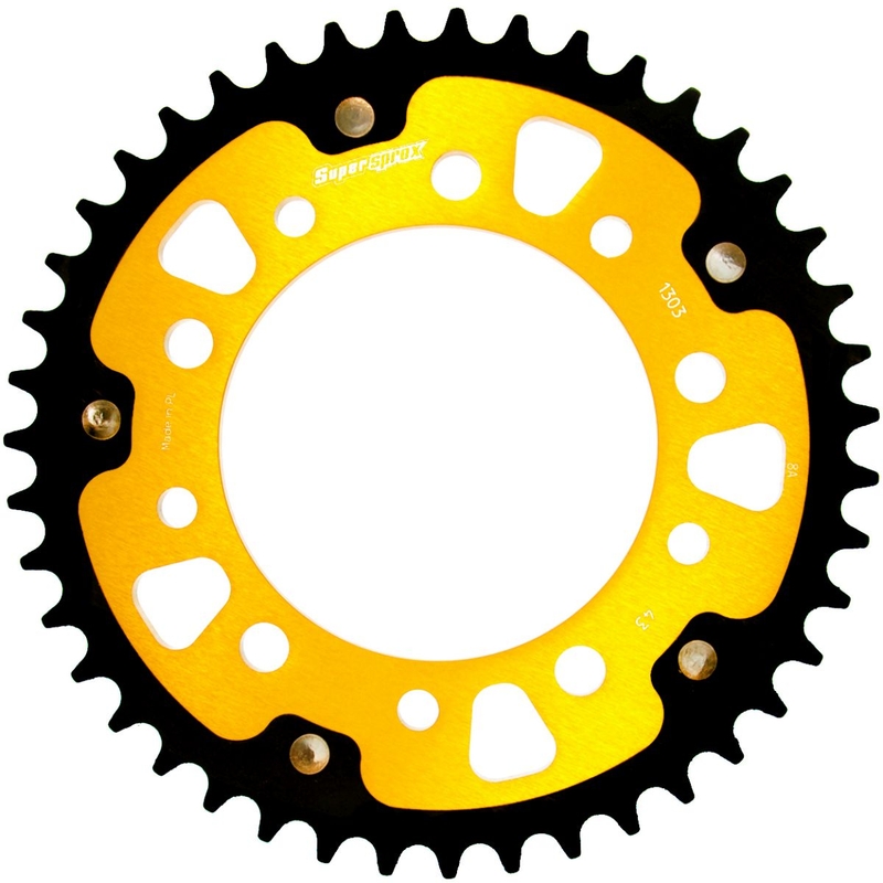 Kettenrad SUPERSPROX STEALTH gold 43T, 520