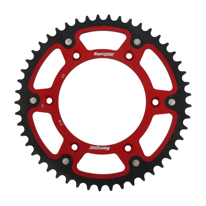 Kettenrad SUPERSPROX STEALTH rot 49T, 520