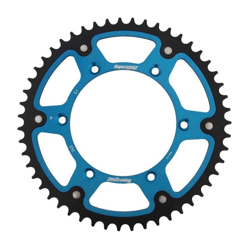Kettenrad SUPERSPROX STEALTH blau 51T, 520