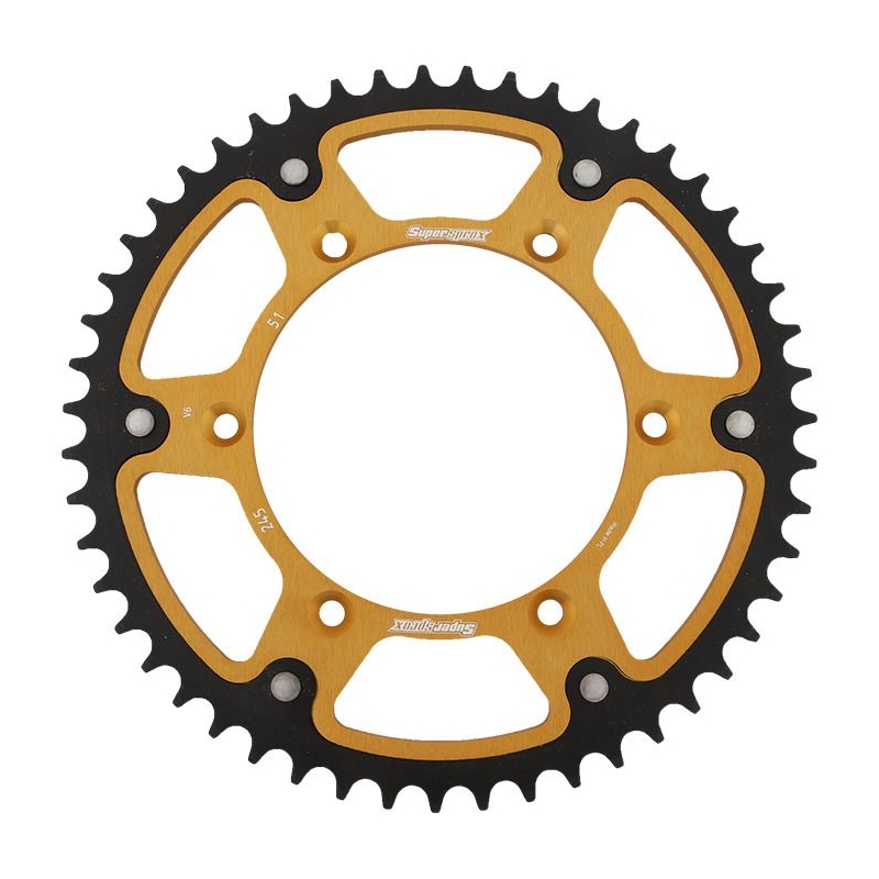Kettenrad SUPERSPROX STEALTH gold 51T, 520