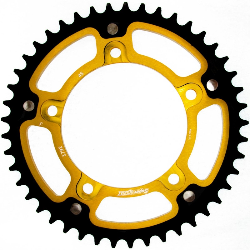 Kettenrad SUPERSPROX STEALTH gold 45T, 525