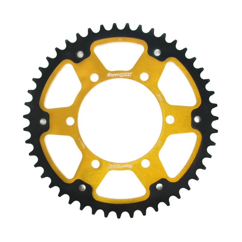 Kettenrad SUPERSPROX STEALTH gold 47T, 525