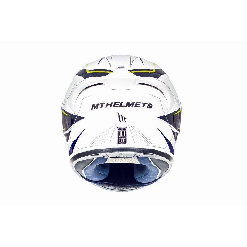 MT Kre Intrepid SV Integral Motorradhelm weiß-fluo gelb